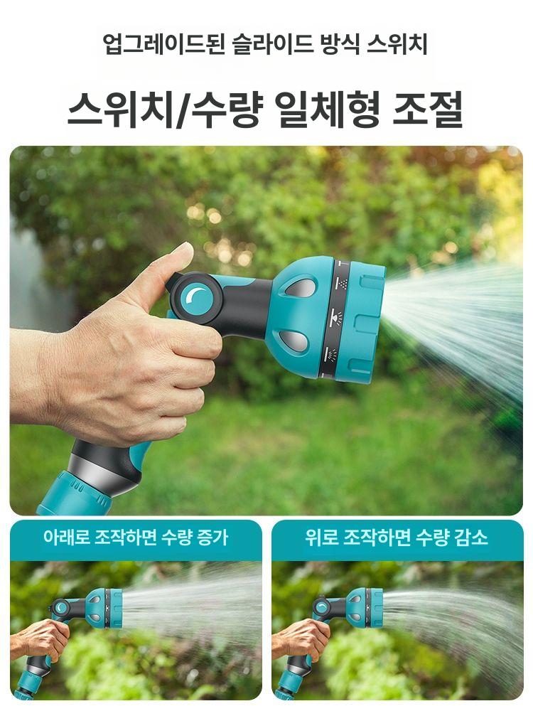 호스 물 분사기 벽걸이롤 릴호수 소형 수도 청소풀세트 코일 릴 정원 - 상세 이미지 5