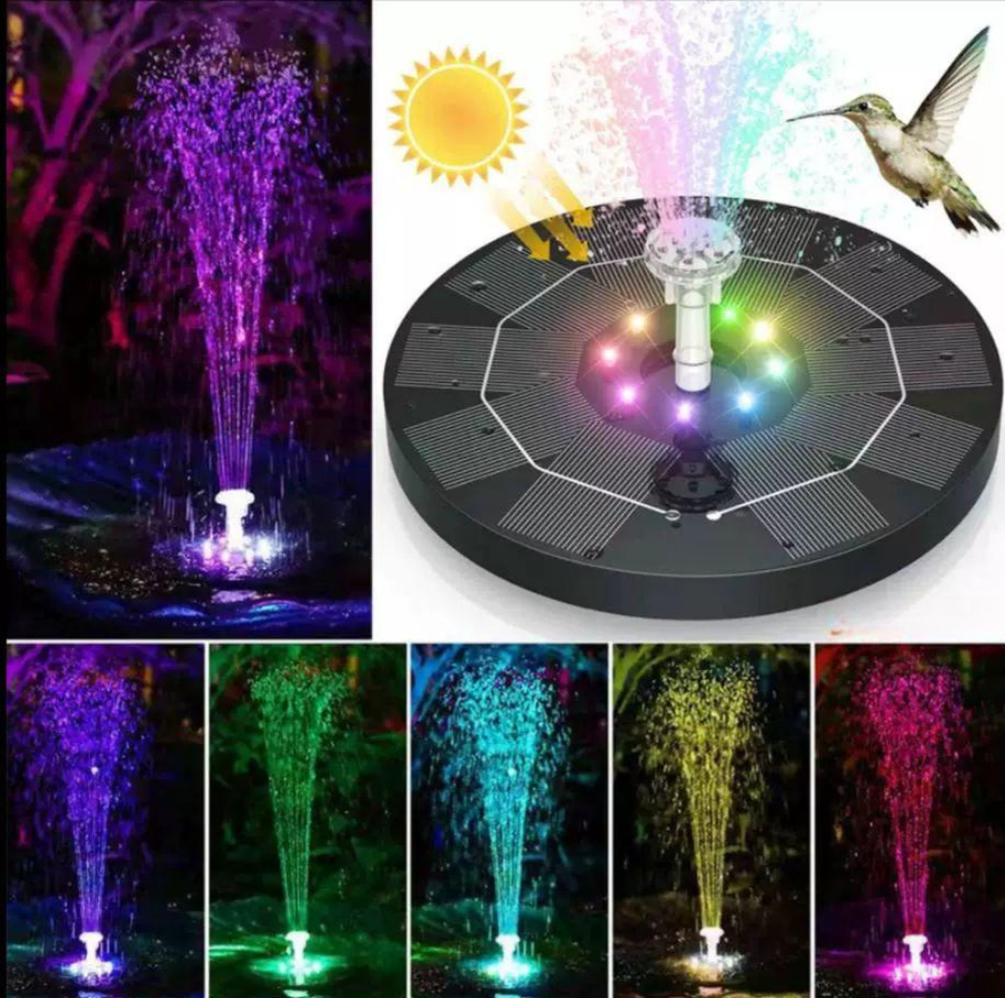정원 태양광 분수대 수중펌프 실외 장식용 폭포 분수 연못 꾸밈 조경 - 상품 이미지
