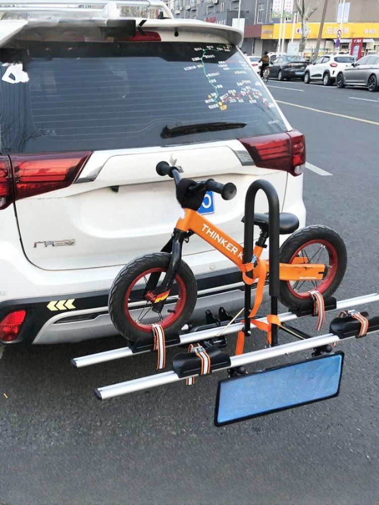 자동차 자전거 거치대 견인 히치 바스켓 범퍼 마운트 거울 장착형 - 상품 이미지