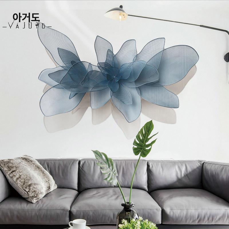 플라워데코 벽장식 대형 거실 페인팅 플로럴 캔버스 침실 꽃 월 모던 아트워크 추상 - 상세 이미지 3