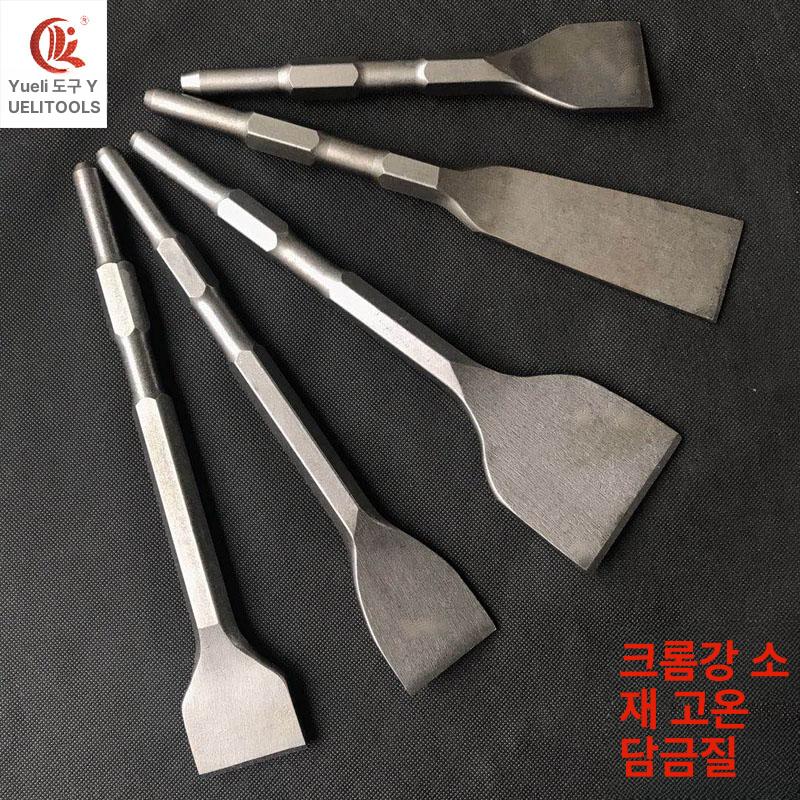 교체용 해머 시멘트 깨기 콘크리트치핑 치즐 쁘레카 치핑기 날 파쇄 기계 하스리 - 상세 이미지 3