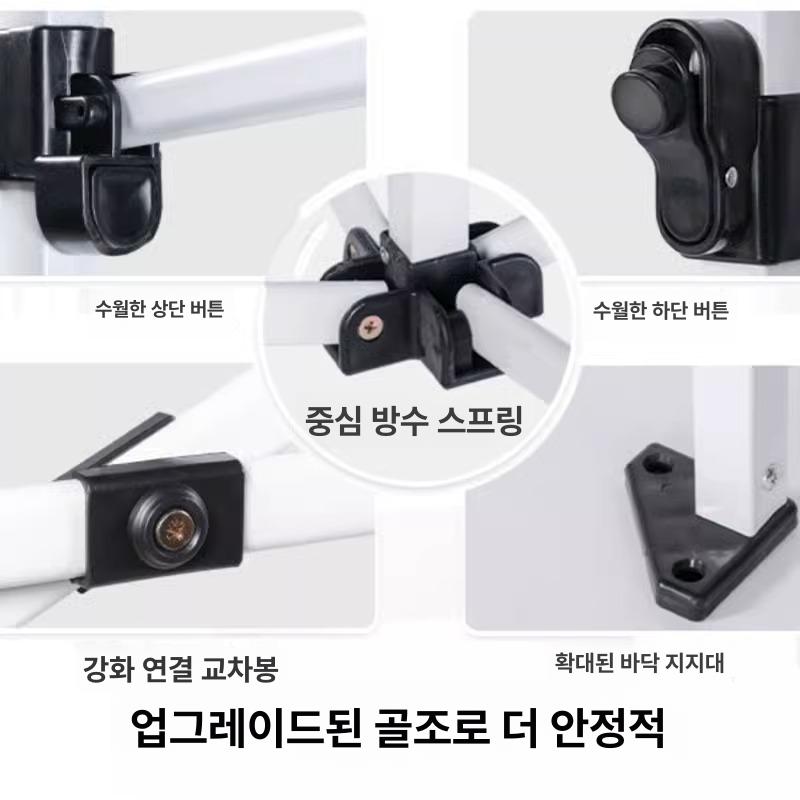 소형 천막 투명 야외 대기실 방풍 간이 미니 텐트 부스 흡연실 임시 바람막이 가림막 - 상세 이미지 4