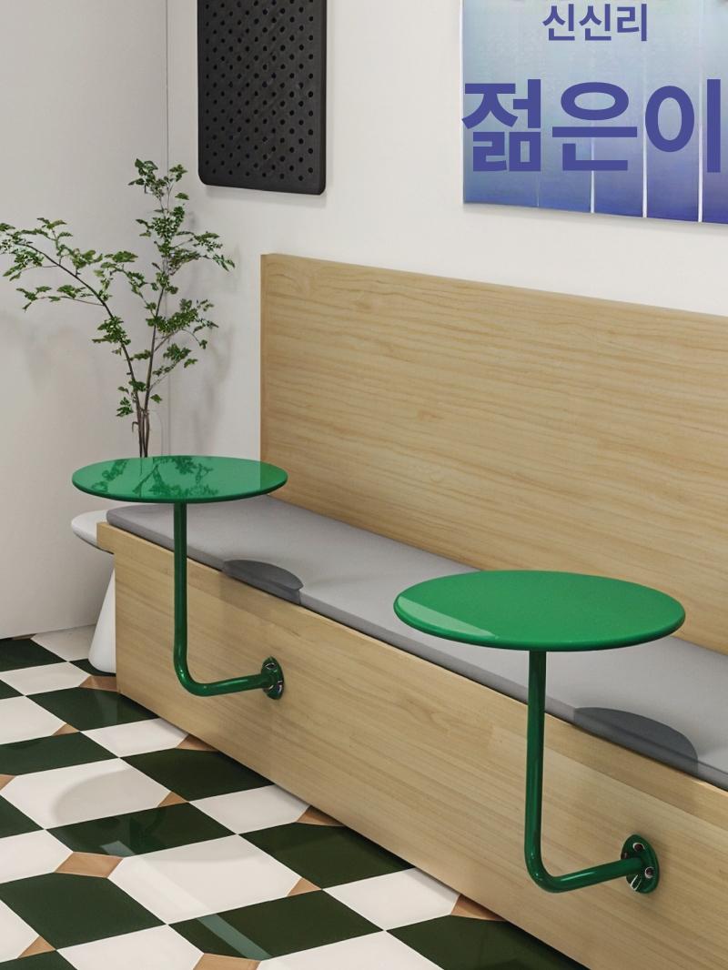 매장용 하이테이블 카페 식당 홈바 다이닝 탁자 라운지 스탠딩테이블 간이식 - 상세 이미지 2