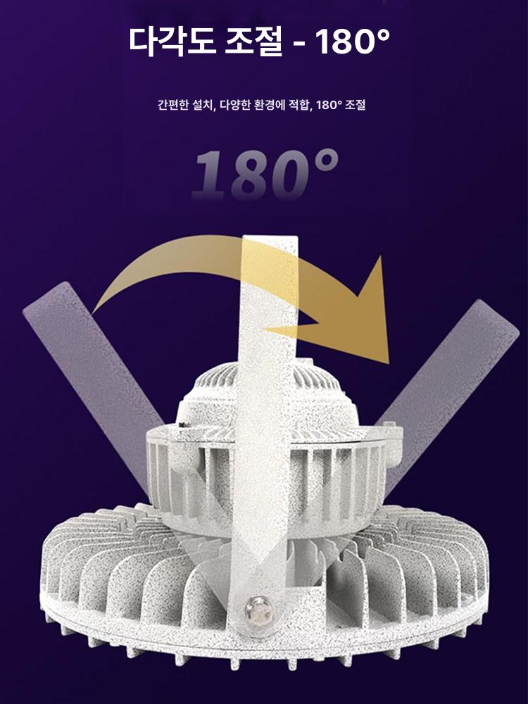 LED 방폭등 작업등 야외 조명 공장등 방폭램프 라이트 작업장 투광기 천장형 - 상세 이미지 3