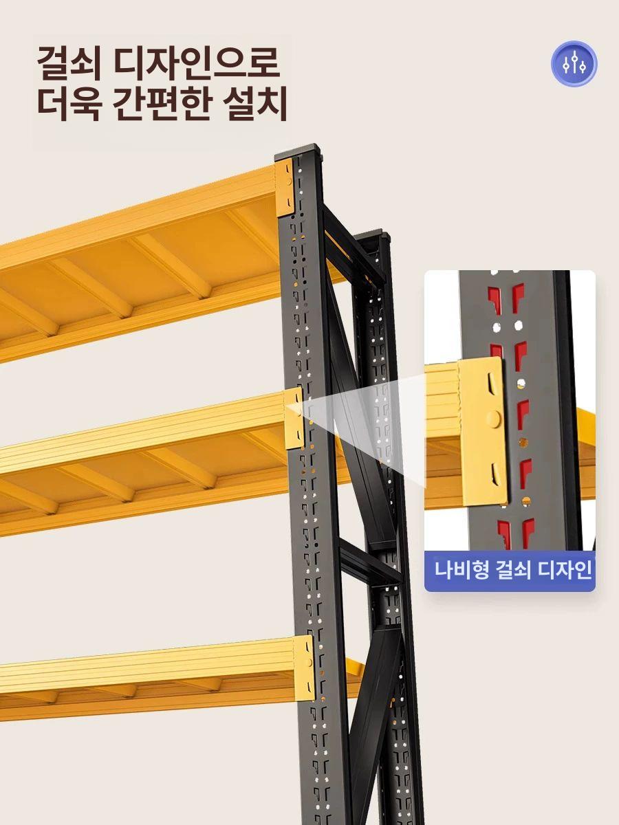 산업용 강철 수납 선반 창고 진열대 팬트리 정리함 스테인리스 선반대 - 상세 이미지 5