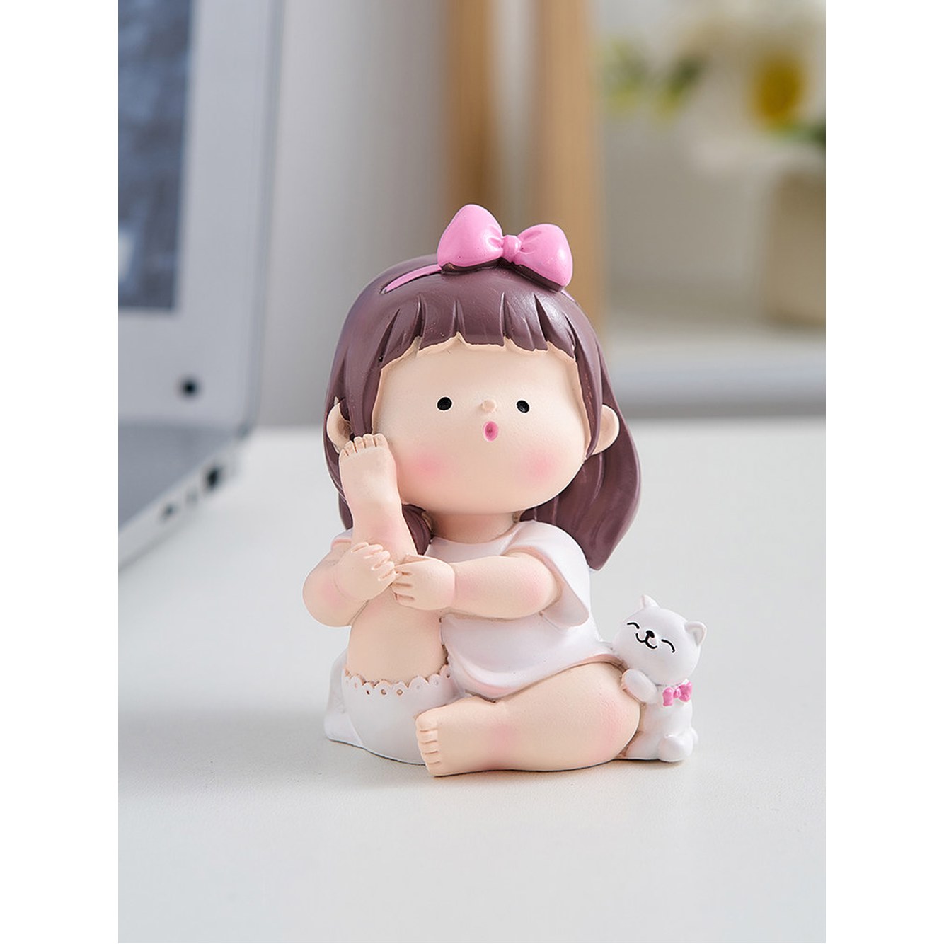 귀여운 요가 요가학원 소품 1 선물용 인테리어 모형 요가동작 요가하는 학원 다리씨름 요가걸 - 상세 이미지 2