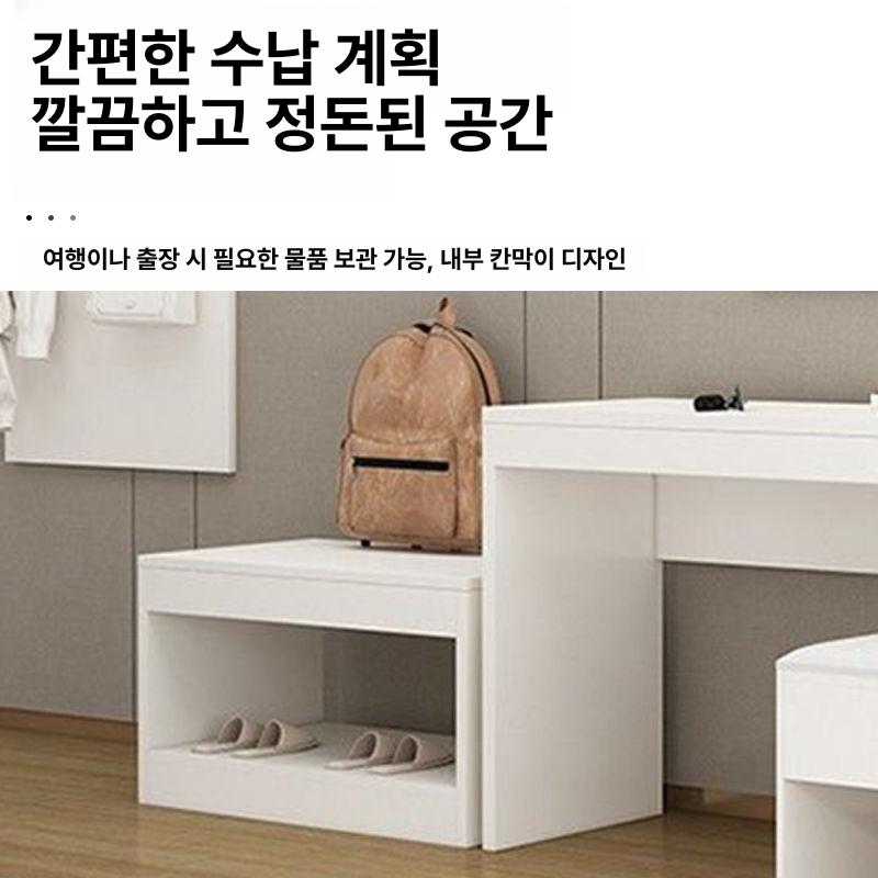 티비장 호텔 테이블 펜션 라이트월넛 오크 카트 리조트 받침대 티비다이 가구 행거 라이트 - 상세 이미지 3