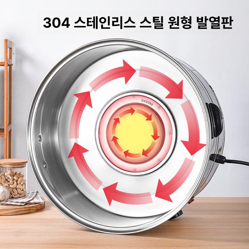 업소용 찜기 스티머 분식점 증기선 스테인리스 다용도 가정용 찜통 찜냄비 스텐 전기 채반 - 상세 이미지 5
