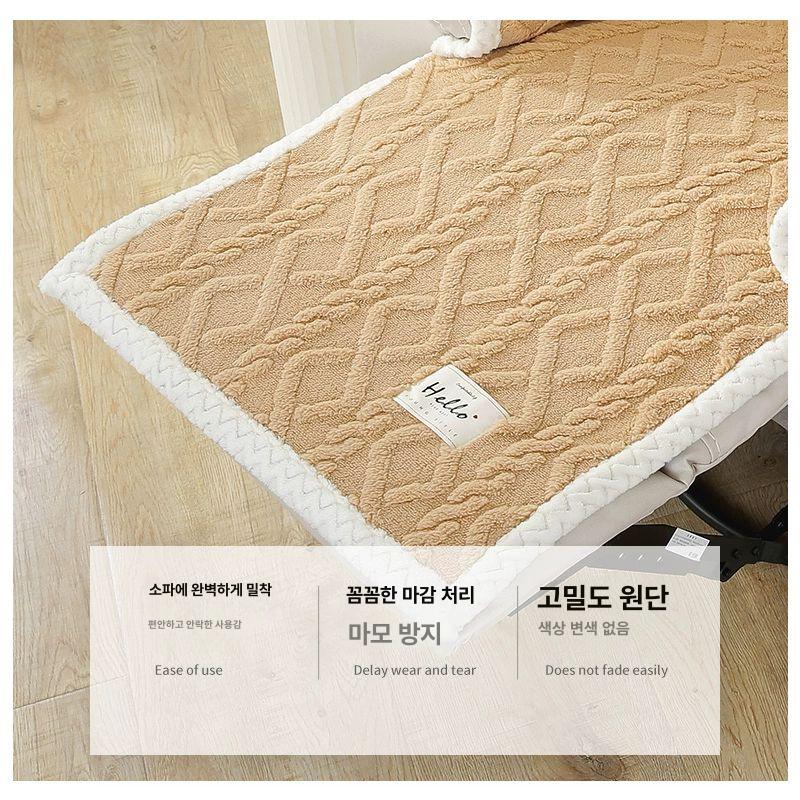 1인용 리클라이너 스판 리폼 쇼파커버 소파커버 극세사 시트 고탄력 겨울용 여름 제작 - 상세 이미지 5