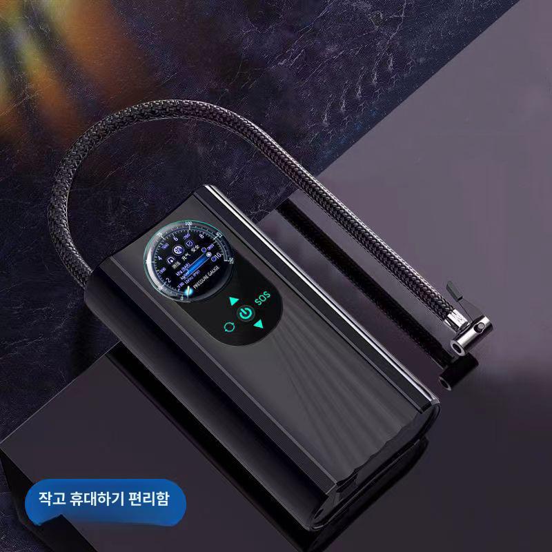 공기주입기 타이어 휴대용 차량용 자전거 바퀴 공기 주입 펌프 기계 - 상세 이미지 4