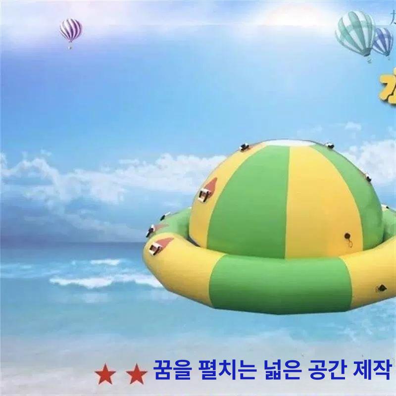 수상 레저용 대형 에어튜브 물놀이 풍선 보트 래프팅 점프 튜브 워터스포츠 - 상세 이미지 3