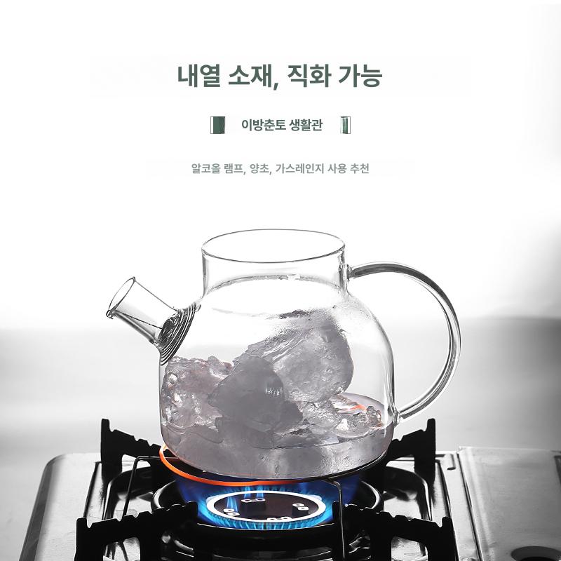 유리티팟세트 내열유리티팟 티포트세트 차주전자 찻잔세트 다관 찻주전자 - 상세 이미지 3