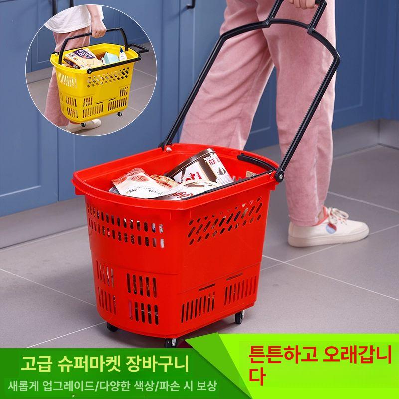 수납 세탁물바구니 빨래통 트롤리 세탁물보관함 바퀴달린바구니 빨래수거함 빨래카트 - 상세 이미지 2