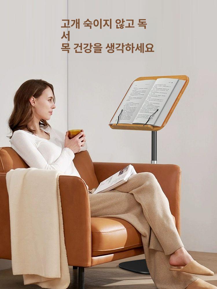 스탠딩 진열대 나무 거실 침실 북선반 디스플레이 서재 바닥 책장 코너 장식 사무실용 - 상세 이미지 2