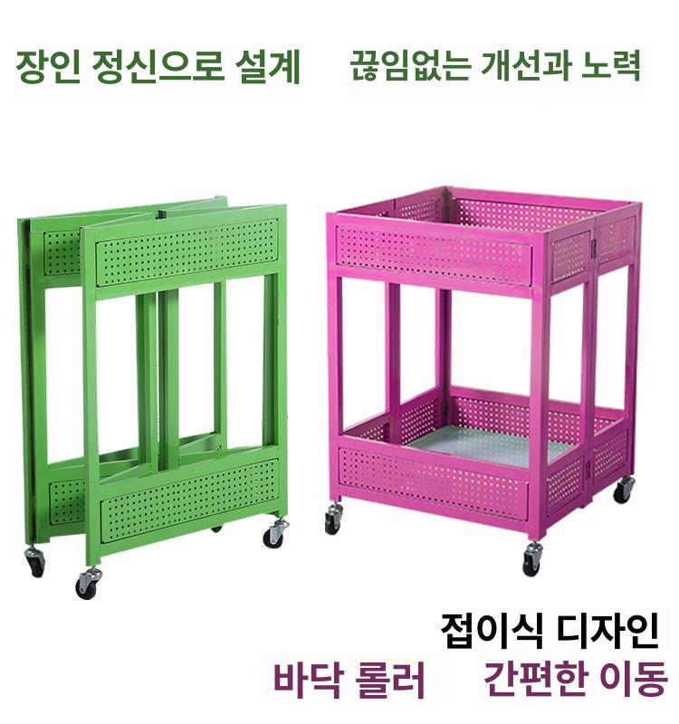 이동식 행사매대 철제 노점 야시장 야외 평대 바퀴 디스플레이 수납 홍보용 판촉 - 상세 이미지 4