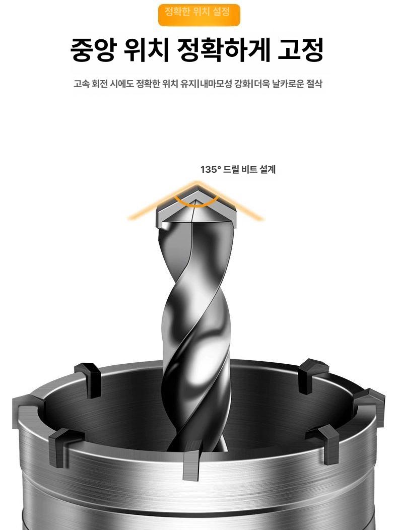천공 철판 스틸홀커터 펀치 드릴링 초경 카바이드 드릴비트 도구 콘크리트 파일럿 - 상세 이미지 4