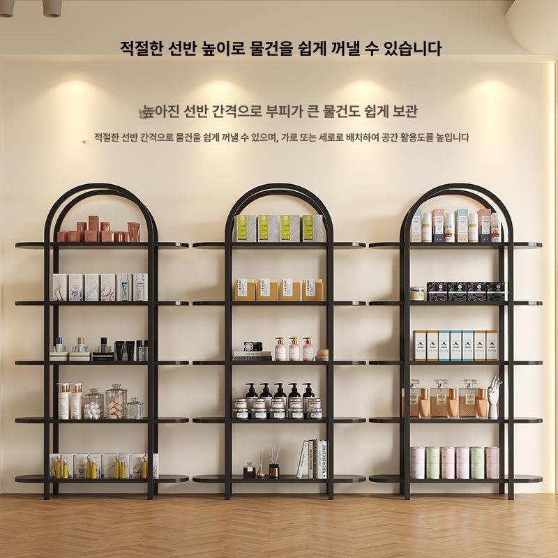 카페 진열장 미용실 바버샵 진열대 화방 다용도 선반 철제 스틸 수납함 - 상세 이미지 3