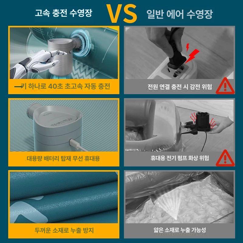 실내 간이수영장 가족 홈캉스 물놀이 에어 인텍스 패밀리풀장 프레임 어린이 - 상세 이미지 5