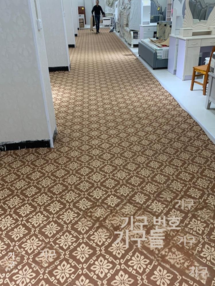 블랙 롤매트 사무실매트 사무실카페트 미끄럼방지 거실 업소용현관매트 - 상세 이미지 2