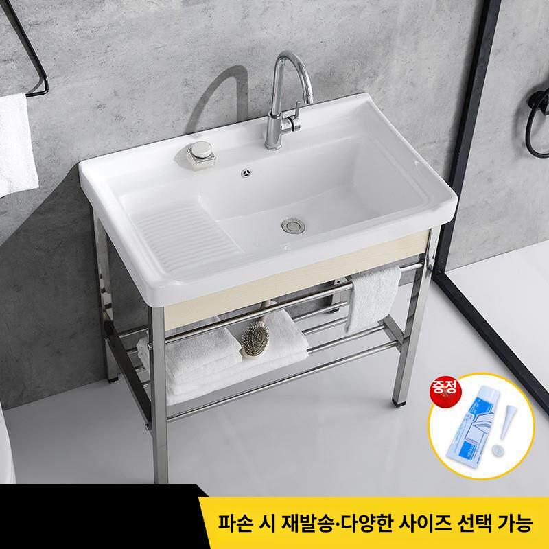 세탁실 빨래씽크대 소형싱크대 싱크볼 간이싱크대 업소용 빨래개수대 설치 발코니 - 상세 이미지 2
