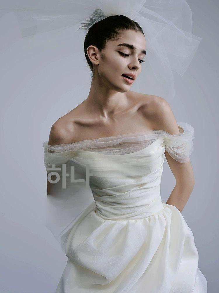 미니 웨딩드레스 셀프 촬영 캐주얼 스냅 드레스 화이트 이벤트 파티복 - 상세 이미지 4