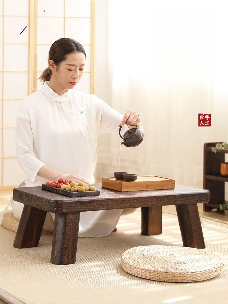 커피 찻상 일본식 원목티테이블 소파테이블 좌식거실테이블 낮은테이블 모던 카페 - 상세 이미지 3