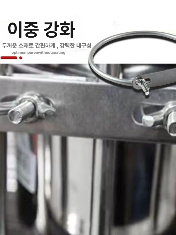 강아지 식기 대형 밥그릇 그릇 높이조절 애견밥그릇 고양이 애완용 스테인레스 반려견식기 - 상세 이미지 4