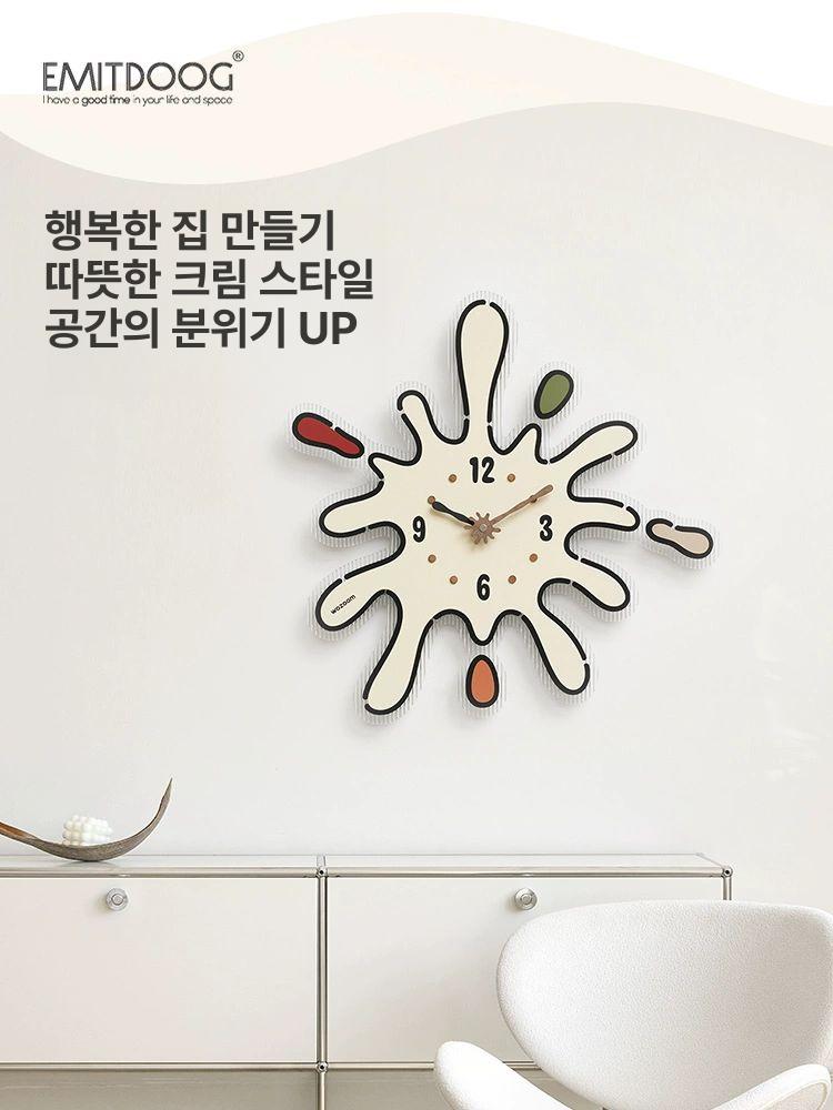 특이한 디자인벽시계 무소음 벽걸이시계 선물 인테리어 아날로그 아트월 에이지 - 상세 이미지 5