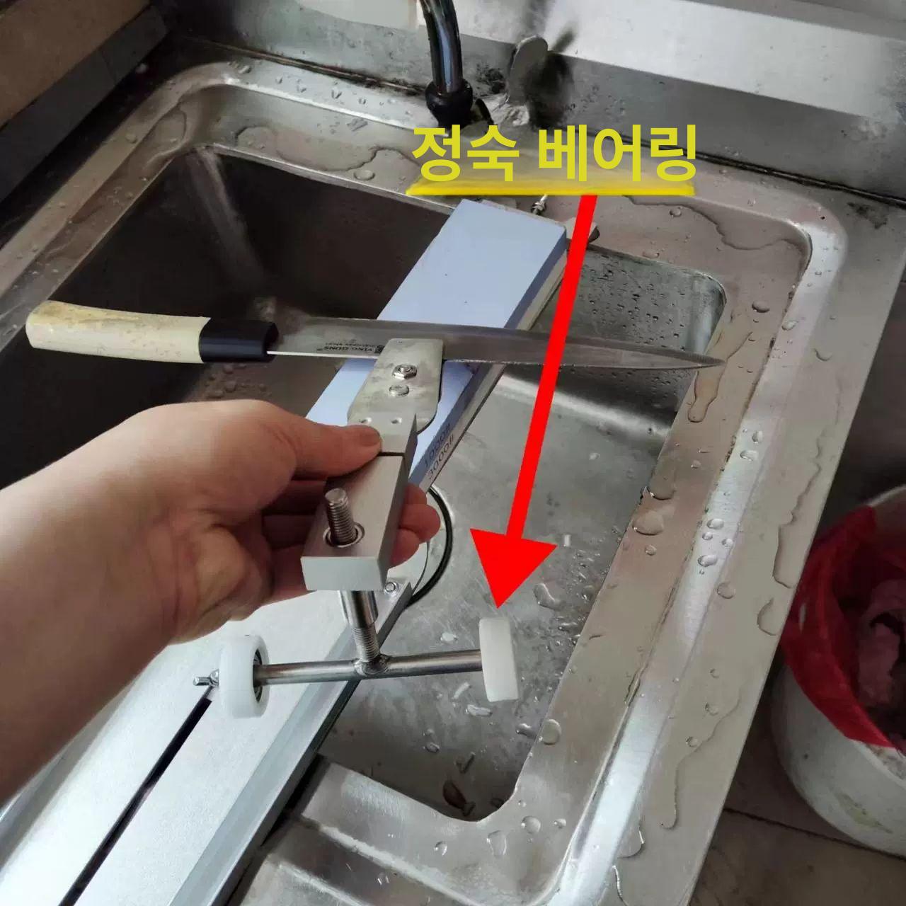 칼갈이 숫돌 기계 앵글 고정 연마기 트레이 샤프너 칼갈이기계 가위갈이 나이프 습식 - 상세 이미지 5