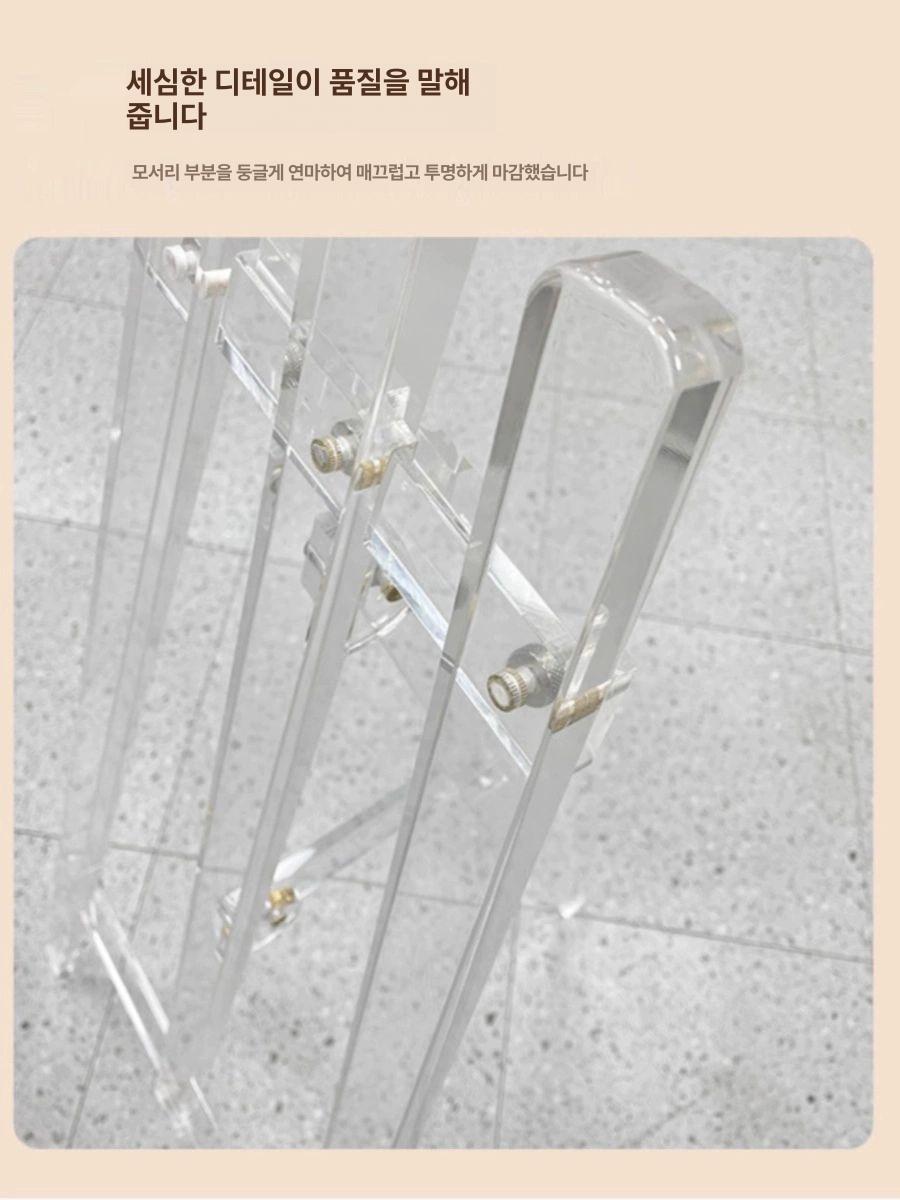 스탠드 아크릴투명이젤 전시 액자 파티 오피스 태블릿 전시할 홀더 미니 수 이젤 플라스틱 - 상세 이미지 4
