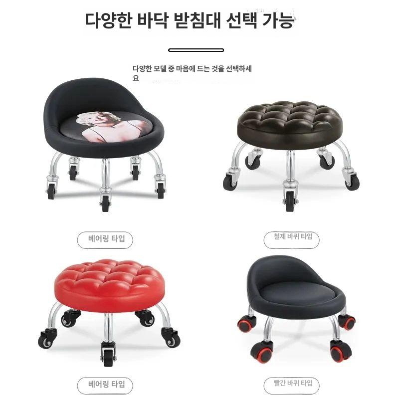 앉은뱅이 이동식 작업의자 작업용 청소의자 이동의자 좌식 무빙의자 바퀴의자 원형 - 상세 이미지 3