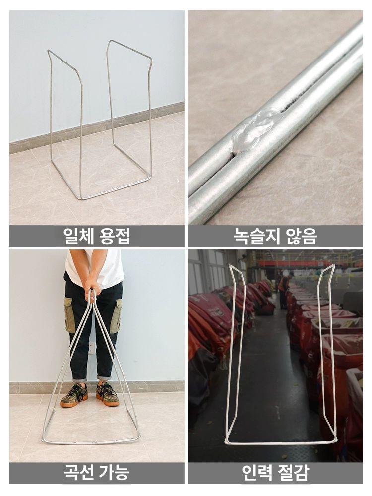 택배 마대거치대 랙 지지대 마대자루 수거대 폐기물 사각 재활용 톤마대 높이 - 상세 이미지 4