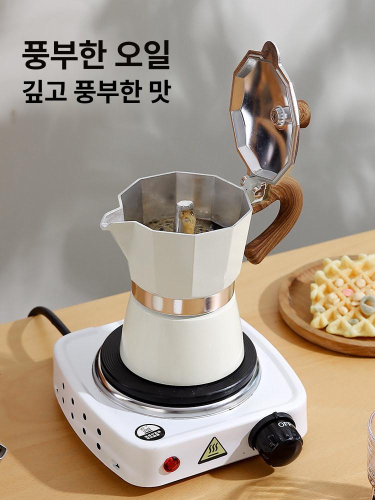 에스프레소 인덕션 전기 메이커 모카포트 커피 그라인더 - 상세 이미지 2