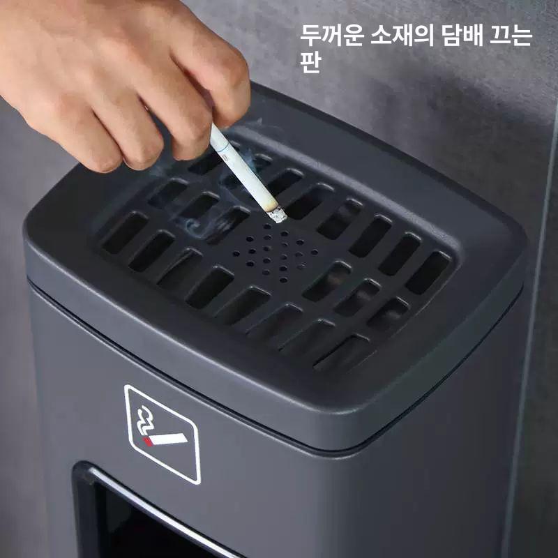 실내외 재떨이휴지통 카페 스탠드재떨이 꽁초함 로비 휴게실 원형 흡연 사무실 - 상세 이미지 3