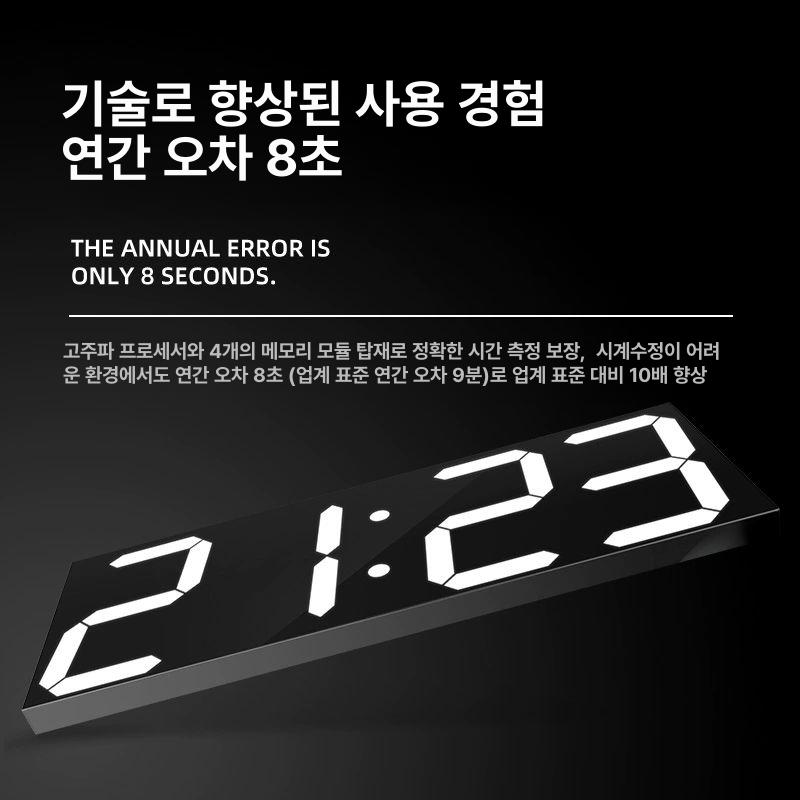 led 벽시계 사무실 거실 백라이트 전자 무소음 선물 인테리어 벽걸이시계 디자인 - 상세 이미지 2