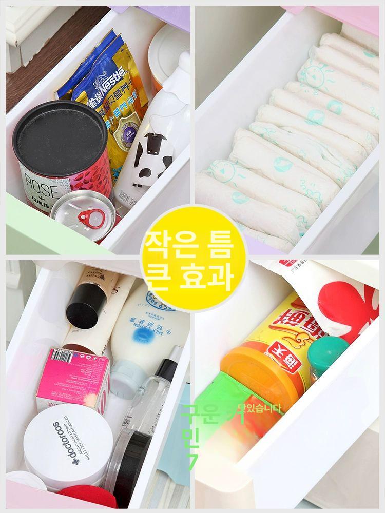주방틈새선반 서랍수납장 폭좁은 다용도 틈새장 냉장고 부엌 서랍장 보관함 수납함 - 상세 이미지 2