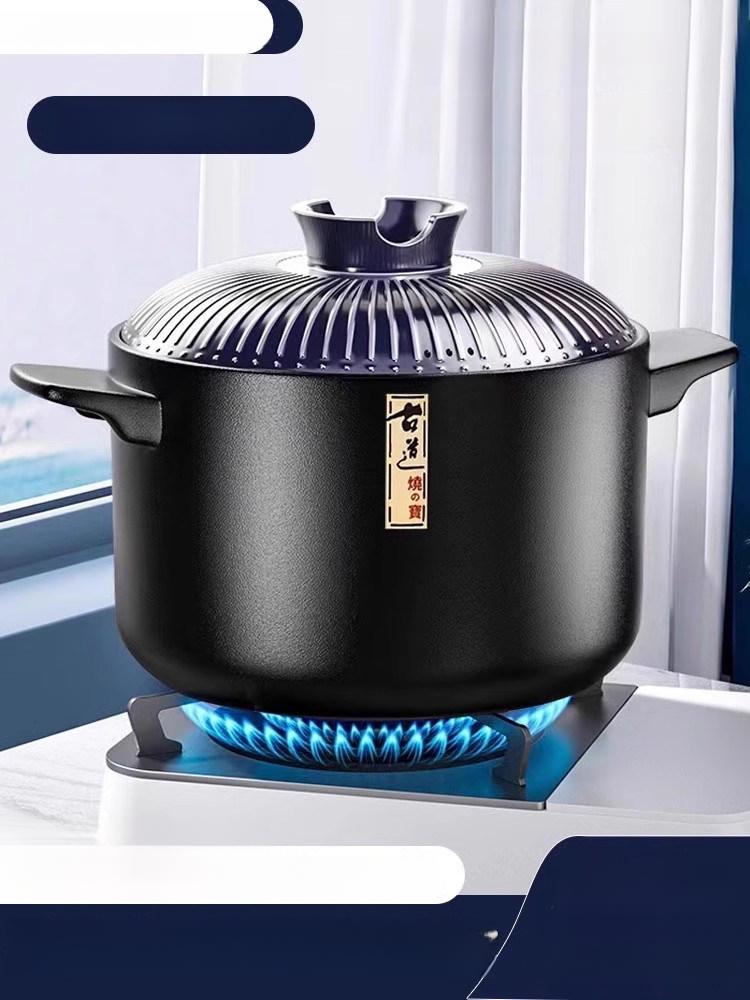 내열 찌개솥 인덕션뚝배기 업소용뚝배기 인덕션용 뚜껑 냄비 스토브 - 상품 이미지
