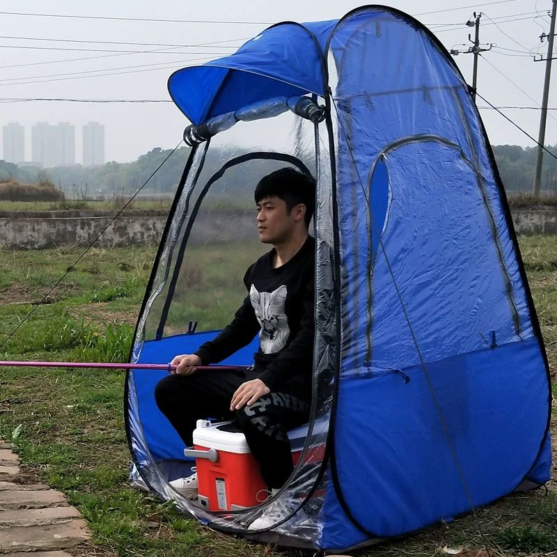 낚시텐트 투명 초경량 휴대용 받침대 미니텐트 등받이 다기능 야영 좌대 패키지 판야소좌대 - 상세 이미지 3