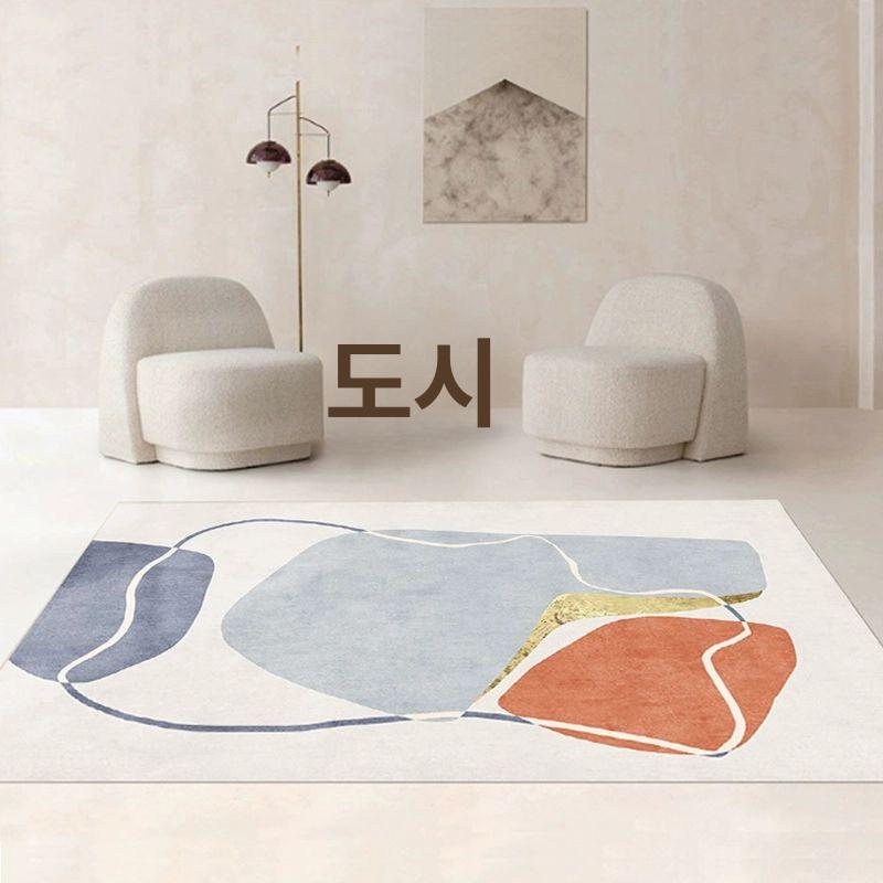 초고밀도 카페트 거실 단모 패턴 인테리어 엔틱 양탄자 원형러그 페르시안러그 - 상세 이미지 2