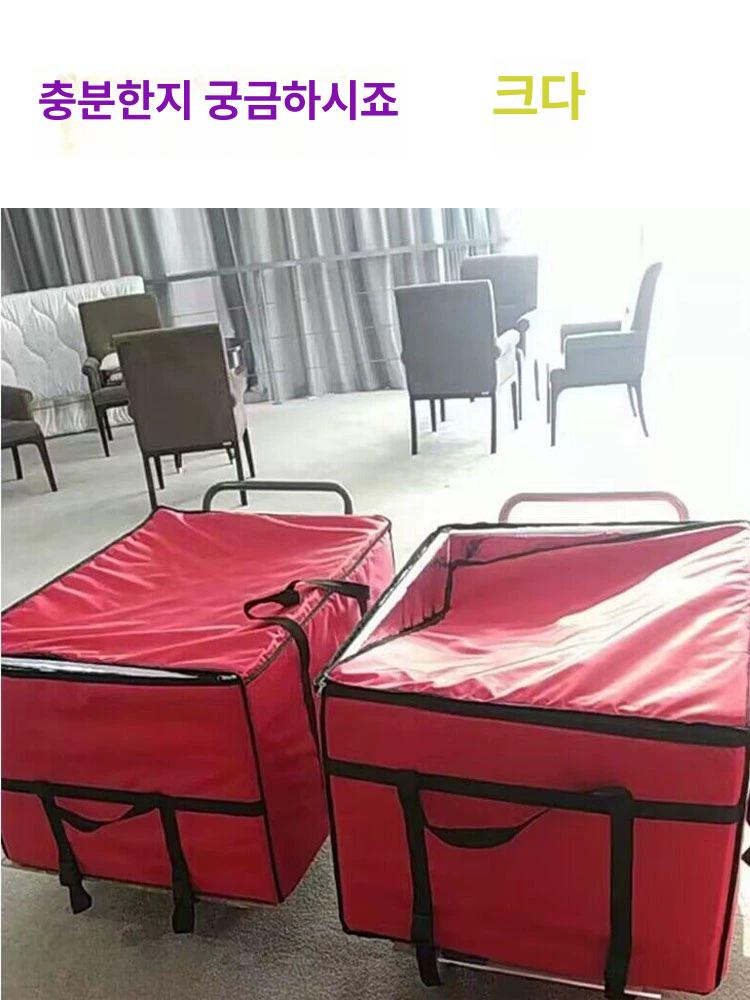도시락가방 보냉백 대용량 배달용 음식 도보 보냉 휴대용 단열 가방 아이스박스 배낭 캠핑 - 상세 이미지 4