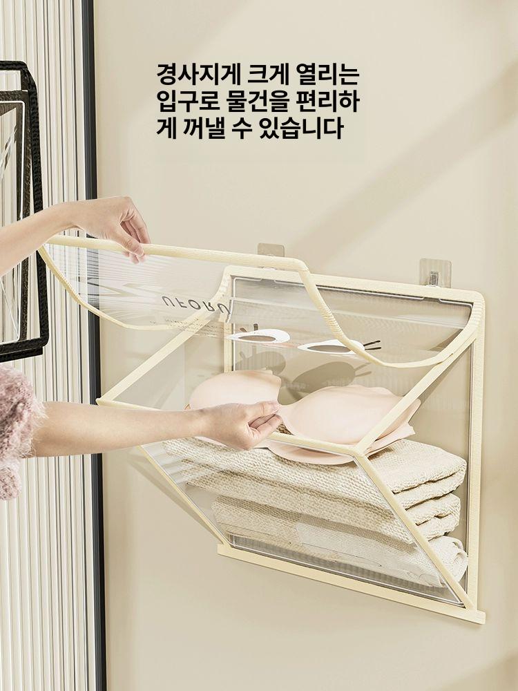 접이식 옷보관함 방수 목욕 수납함 샤워 수건걸이 욕실선반 워터프루프 의류보관함 - 상세 이미지 3