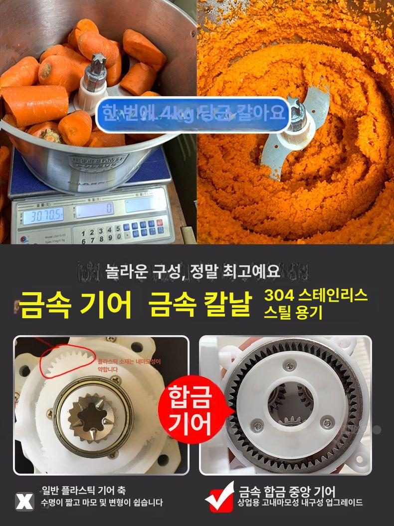 업소용 블렌더 다지기 믹서분쇄기 이유식 가정용 대용량믹서기 얼음 대형믹서기 쥬스 - 상세 이미지 4