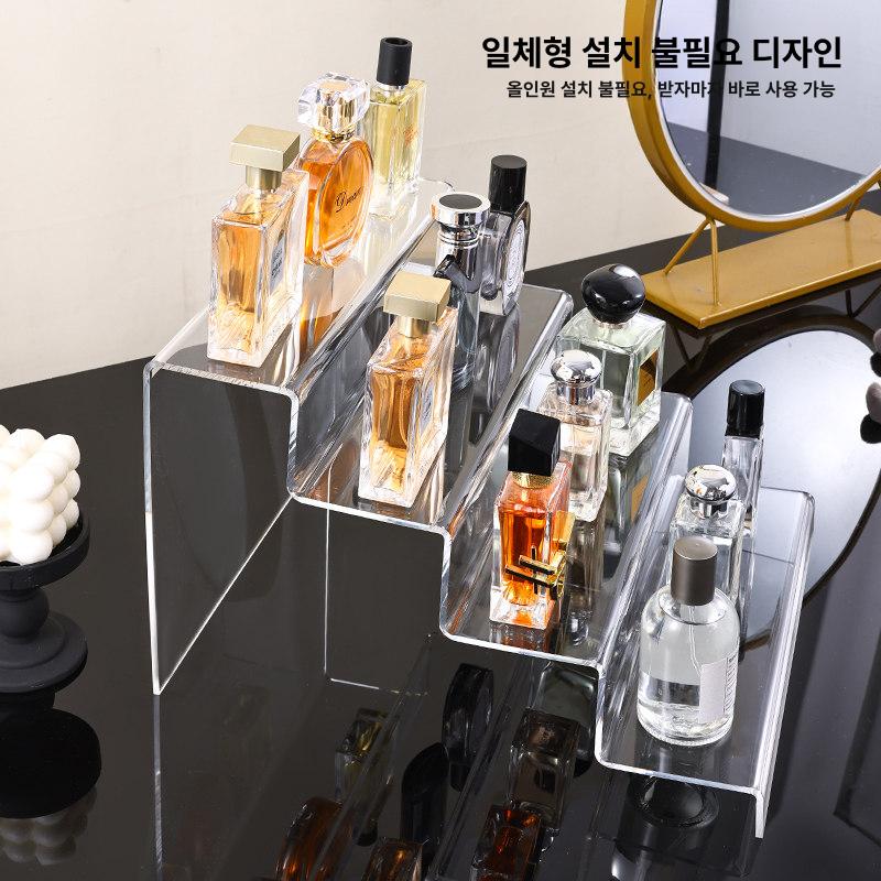 3단 아크릴전시대 아크릴받침대 폭 악세사리 상품진열대 아크릴진열대 투명받침대 - 상세 이미지 5