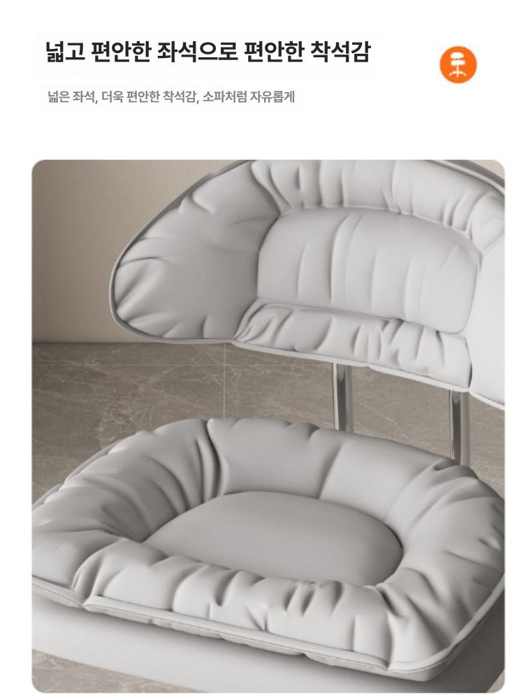 홈 화장대 체어 벨벳 뷰티샵 바퀴달린 리프팅 리프트 네일샵의자 발 헤어샵 쿠션 미용 - 상세 이미지 4