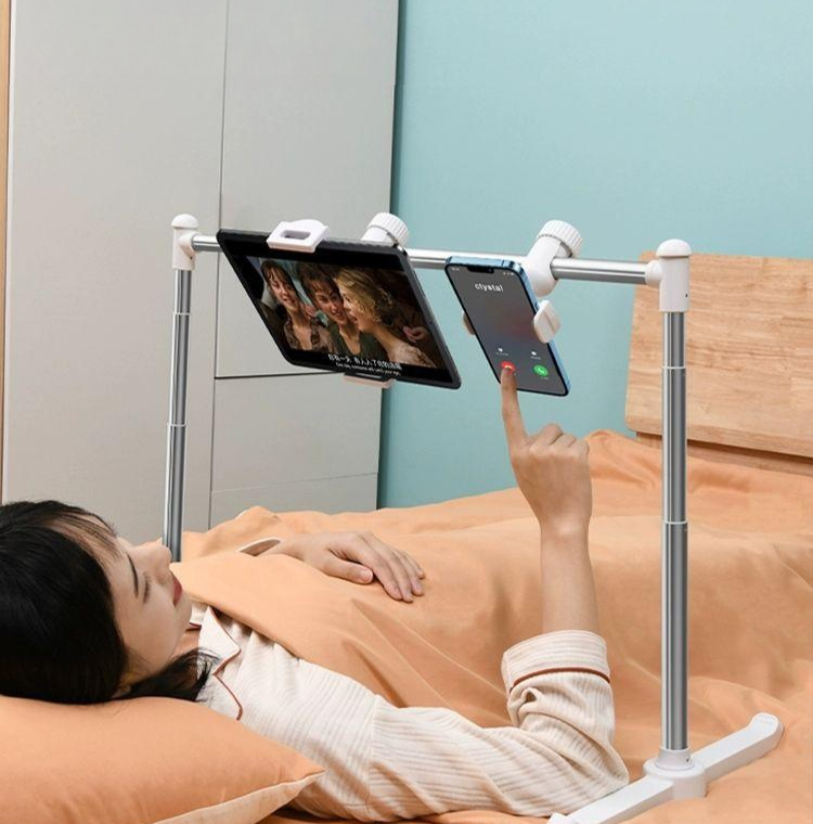누워서 탁상용 태블릿거치대 아이패드받침대 침실 태블릿암 아이패드스탠드 관절형 - 상품 이미지