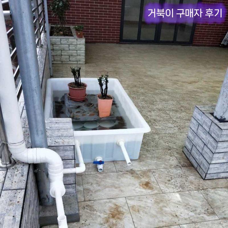 대형 투명통 대용량 플라스틱 투명 사각 버킷 용기 식자재 다용도 젓갈통 반투명 보관함 통 - 상세 이미지 4