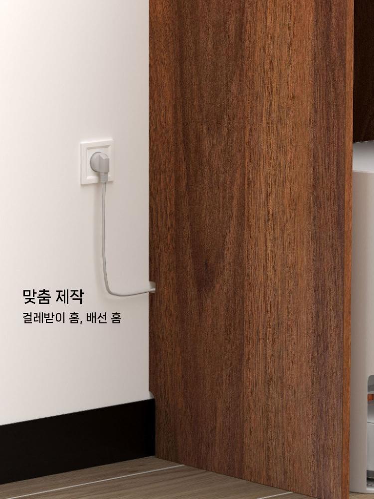 원목 수납장 틈새 로봇청소기 청소기 중세 협탁 모듈 청소기장 가구 다용도 캐비닛 로봇 - 상세 이미지 4