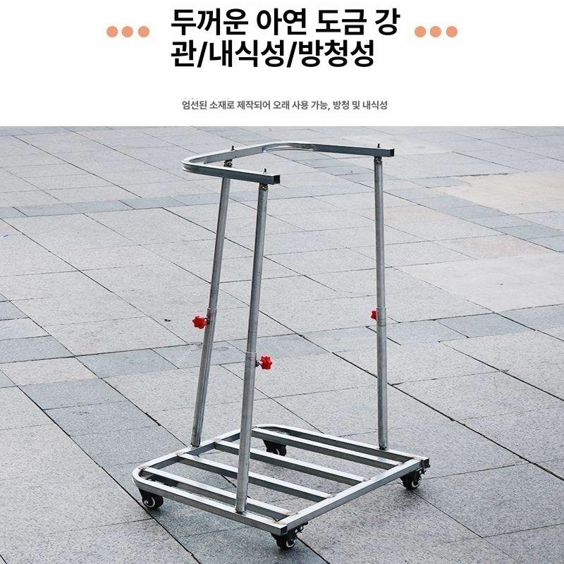 쓰레기 수거대 톤백 거치대 공사장 건설용 폐기물 대형 자루 보관함 야외용 - 상세 이미지 4