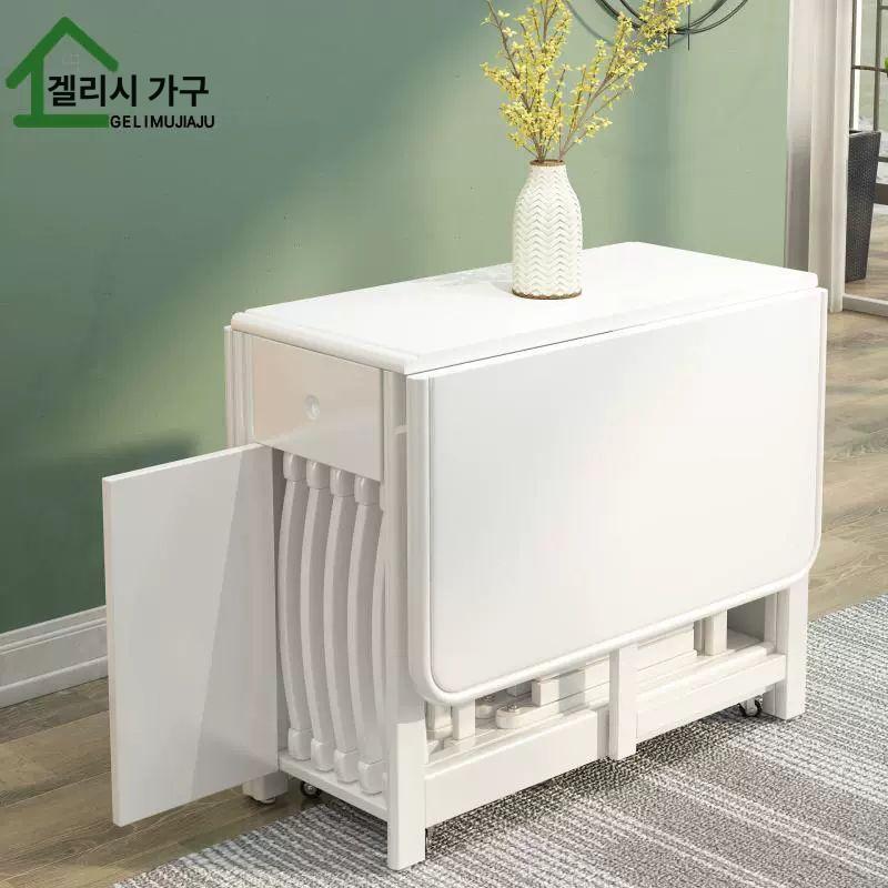 확장형 접이식식탁 원룸 거실 다용도 탁자 카페 공간활용 오피스텔 올인원 호텔 - 상세 이미지 4