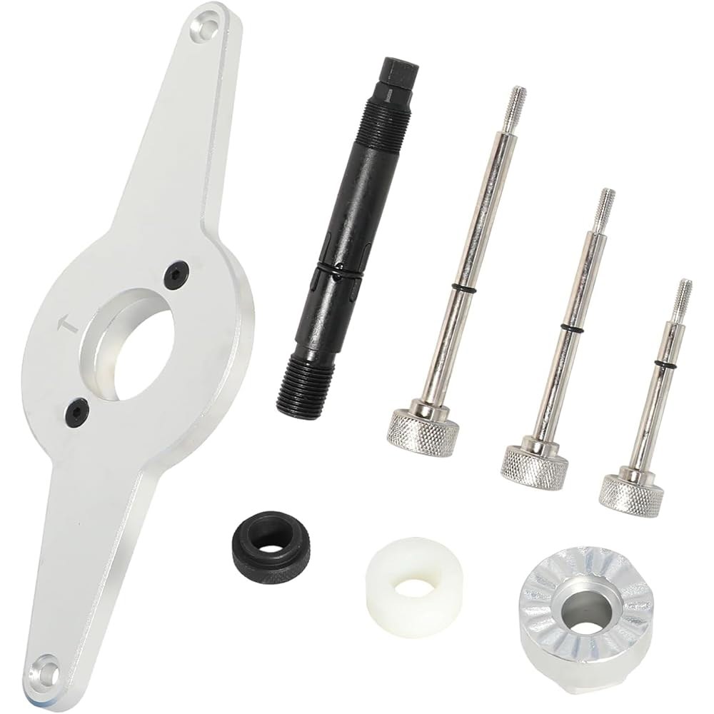 DPTool 진동 댐퍼 홀딩 툴 크랭크샤프트 풀리 제거 쇼크 업소버 아우디 스코다 VW 1.8 2.0 4V TFSi EA888 1세대 2 3엔진 어셈블리 4 실린더 교체 T1053 - 상세 이미지 2